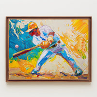 Baseball Impressionist Energy Sports Poster PosterGoat