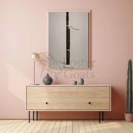 Bassoon Elegance: Minimalist Musical Instrument Artistic Poster PosterGoat