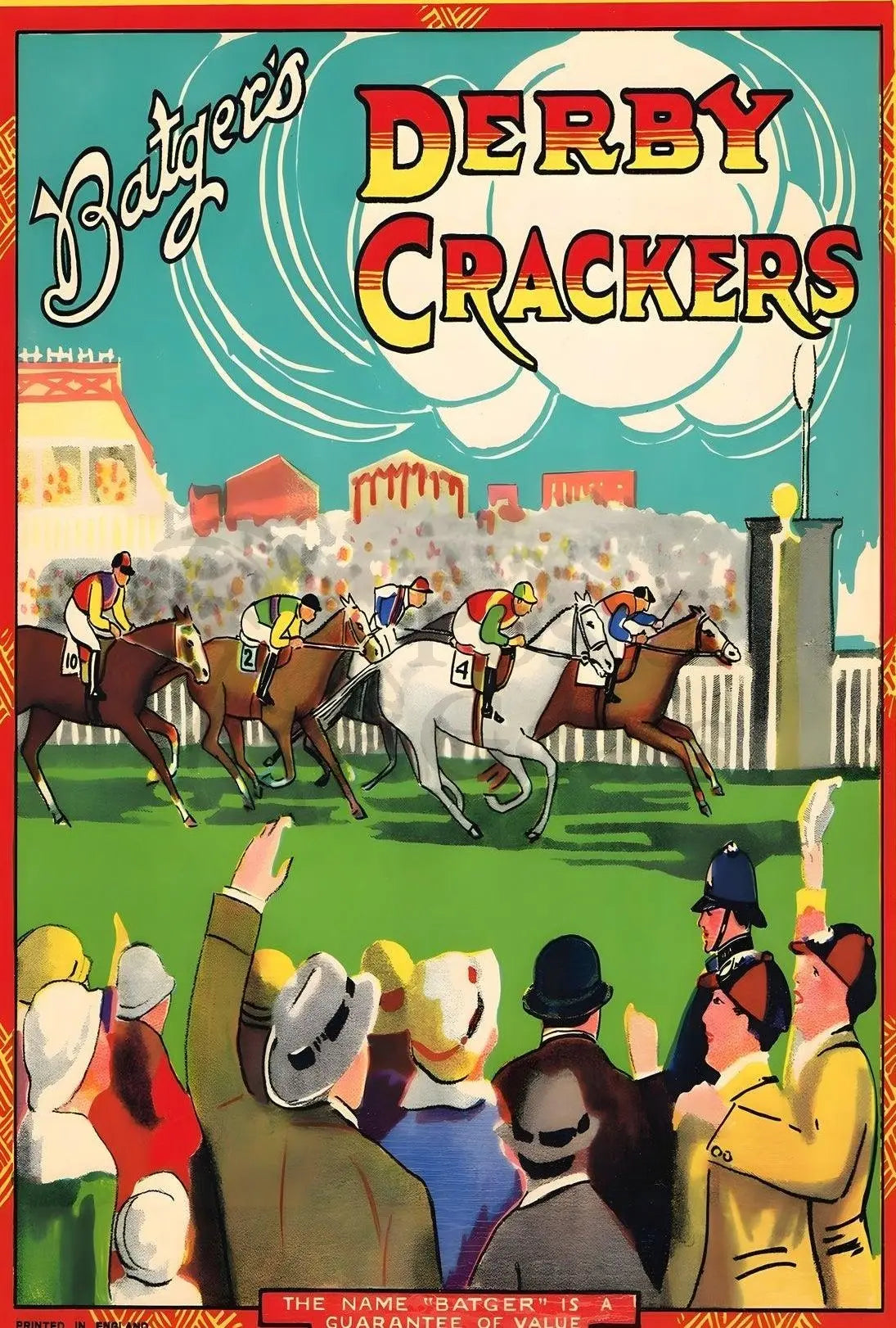 Batger's Derby Crackers Vintage Sports Poster PosterGoat