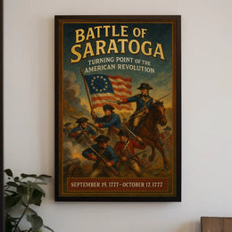 Battle Of Saratoga Turning Point Of Poster PosterGoat