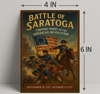 Battle Of Saratoga Turning Point Of Poster PosterGoat