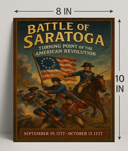Battle Of Saratoga Turning Point Of Poster PosterGoat