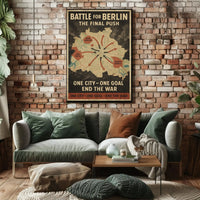 Battle for Berlin Vintage WWII Propaganda Poster PosterGoat