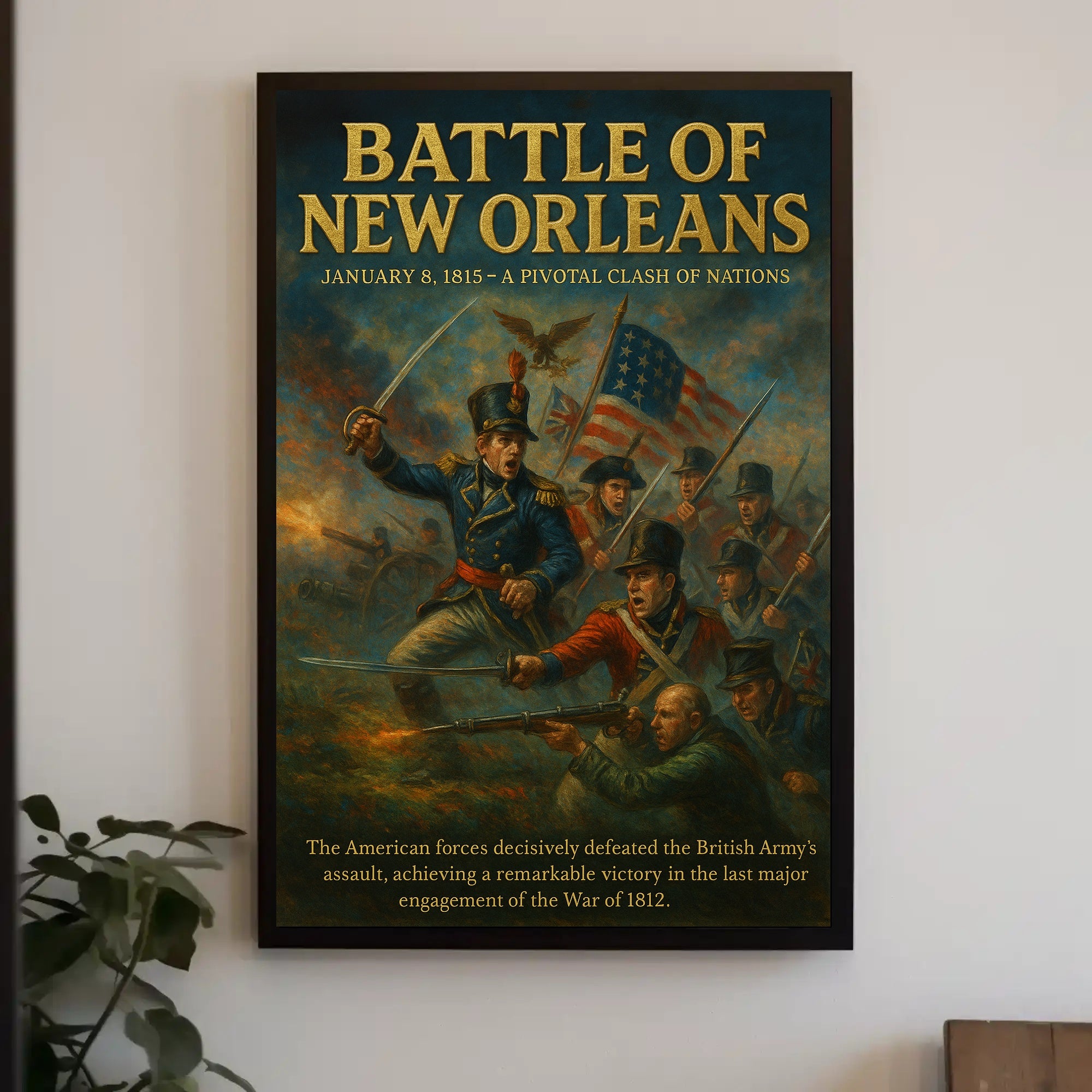 Battle of New Orleans Wall Art Print PosterGoat