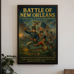 Battle of New Orleans Wall Art Print PosterGoat