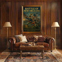 Battle of New Orleans Wall Art Print PosterGoat