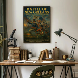 Battle of New Orleans Wall Art Print PosterGoat