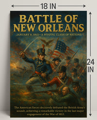 Battle of New Orleans Wall Art Print PosterGoat