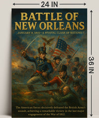 Battle of New Orleans Wall Art Print PosterGoat