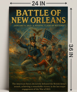 Battle of New Orleans Wall Art Print PosterGoat