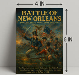 Battle of New Orleans Wall Art Print PosterGoat