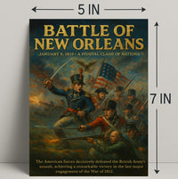 Battle of New Orleans Wall Art Print PosterGoat