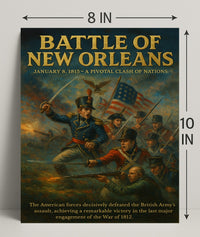Battle of New Orleans Wall Art Print PosterGoat