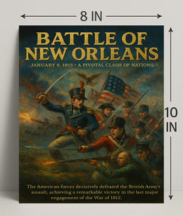Battle of New Orleans Wall Art Print PosterGoat