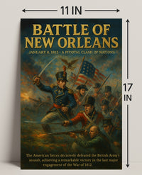 Battle of New Orleans Wall Art Print PosterGoat