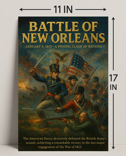 Battle of New Orleans Wall Art Print PosterGoat