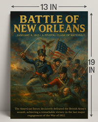Battle of New Orleans Wall Art Print PosterGoat
