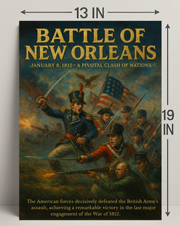 Battle of New Orleans Wall Art Print PosterGoat