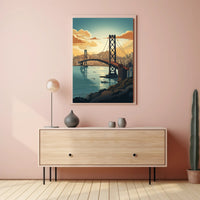 Bay Bridge Harmony in Urban or Cityscape Poster PosterGoat
