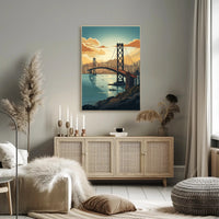 Bay Bridge Harmony in Urban or Cityscape Poster PosterGoat