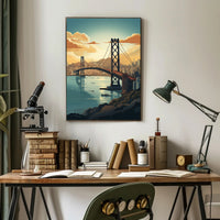 Bay Bridge Harmony in Urban or Cityscape Poster PosterGoat