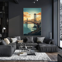 Bay Bridge Harmony in Urban or Cityscape Poster PosterGoat