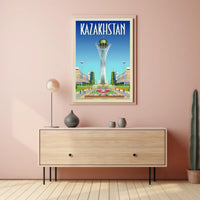 Bayterek Tower in Astana Kazakhstan Travel Poster PosterGoat