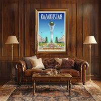 Bayterek Tower in Astana Kazakhstan Travel Poster PosterGoat