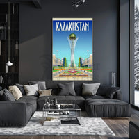 Bayterek Tower in Astana Kazakhstan Travel Poster PosterGoat