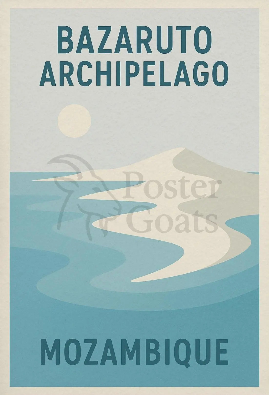 Bazaruto Archipelago Escape Travel Poster PosterGoat