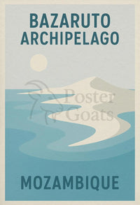 Bazaruto Archipelago Escape Travel Poster PosterGoat