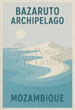 Bazaruto Archipelago Escape Travel Poster PosterGoat