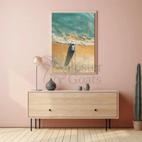 Beachside Escape: Car Aesthetic Travel Poster PosterGoat