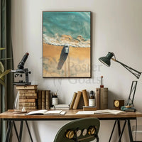 Beachside Escape: Car Aesthetic Travel Poster PosterGoat