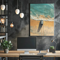 Beachside Escape: Car Aesthetic Travel Poster PosterGoat