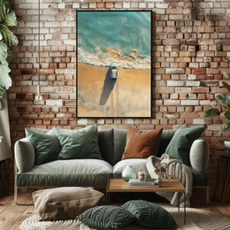 Beachside Escape: Car Aesthetic Travel Poster PosterGoat