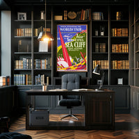 Beautiful Sea Cliff Travel Art Deco World's Fair Poster PosterGoat