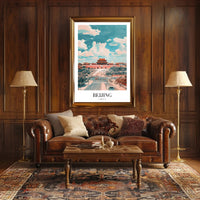 Beijing Architectural Dreamscape Poster - Urban or Cityscape Poster PosterGoat
