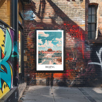 Beijing Architectural Dreamscape Poster - Urban or Cityscape Poster PosterGoat