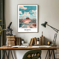 Beijing Architectural Dreamscape Poster - Urban or Cityscape Poster PosterGoat