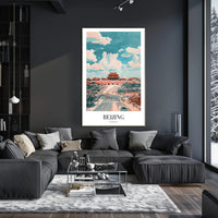 Beijing Architectural Dreamscape Poster - Urban or Cityscape Poster PosterGoat
