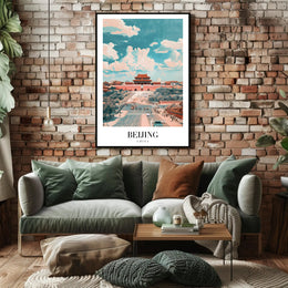 Beijing Architectural Dreamscape Poster - Urban or Cityscape Poster PosterGoat