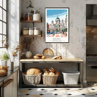 Belfast Landmark Modern Travel Poster PosterGoat