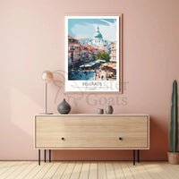Belgrade Cityscape Illustration - Travel Poster PosterGoat