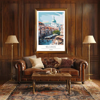 Belgrade Cityscape Illustration - Travel Poster PosterGoat