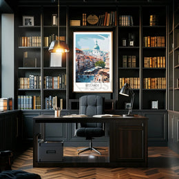 Belgrade Cityscape Illustration - Travel Poster PosterGoat