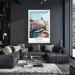Belgrade Cityscape Illustration - Travel Poster PosterGoat