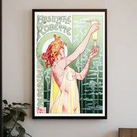 Belle Époque Absinthe Poster: Art Nouveau, Whimsical Elegance PosterGoat