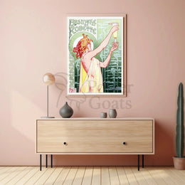Belle Époque Absinthe Poster: Art Nouveau, Whimsical Elegance PosterGoat