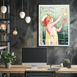 Belle Époque Absinthe Poster: Art Nouveau, Whimsical Elegance PosterGoat